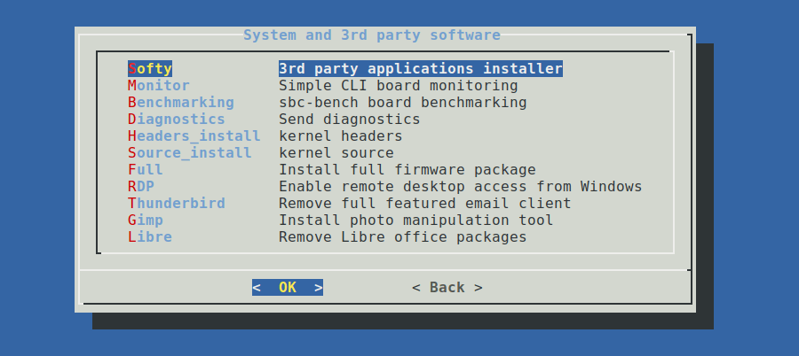 System and 3rd party software